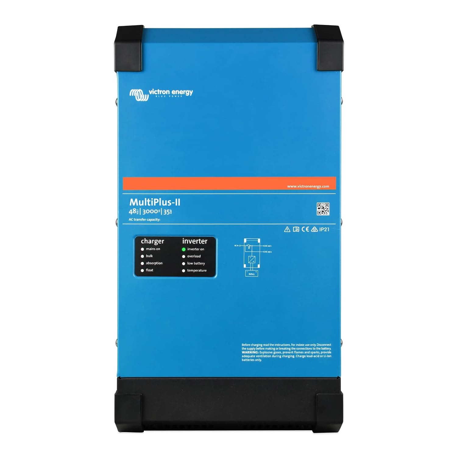 Victron Inverter Multiplus - Victron Energy MultiPlus-II Power Inverter, 120V,