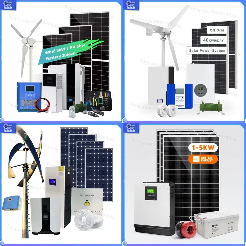 Renewable Energy Grid - 3KW Solar Wind Turbine Generator 5KW