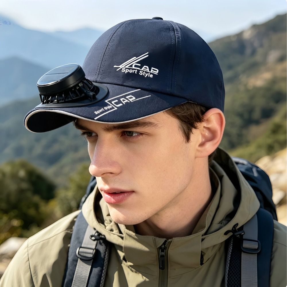 Renewable Energy Fan - New Breathable Solar Fan Hat Sun