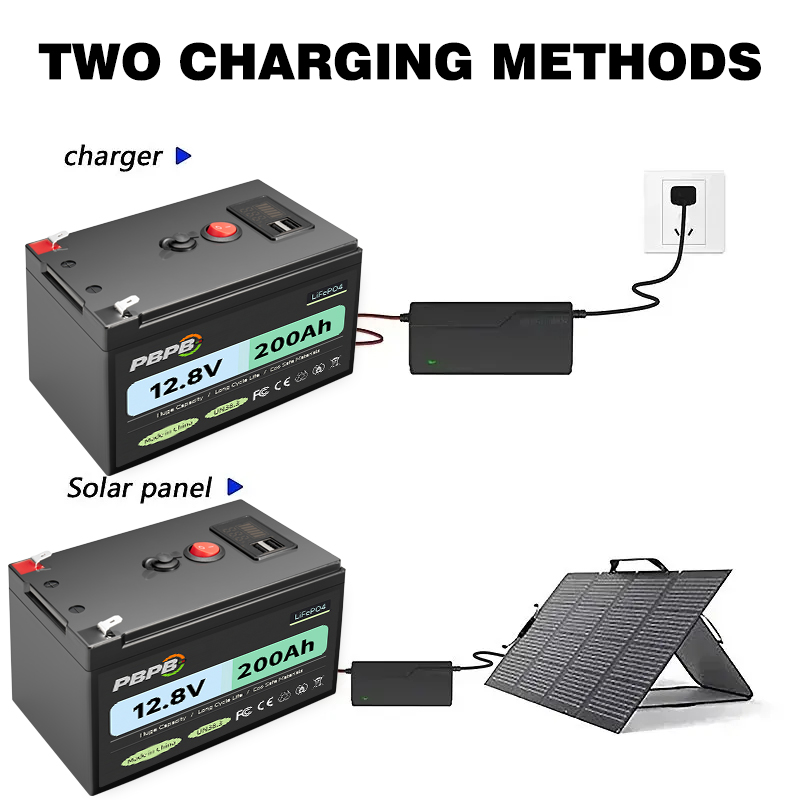 Renewable Energy Fan - 12V 200Ah Lithium LiFePO4 Deep Cycle