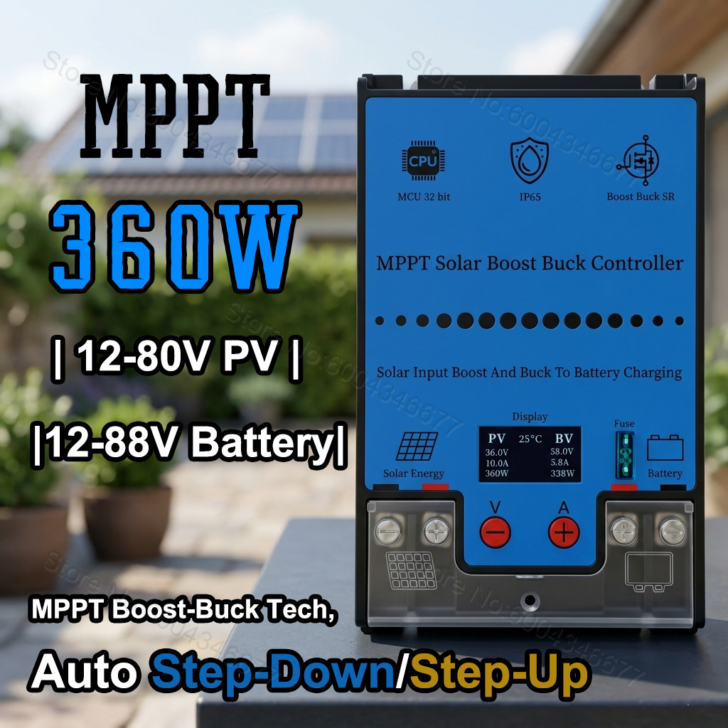 Pwm Charge Controller - MPPT Buck Boost Solar Controller 10A