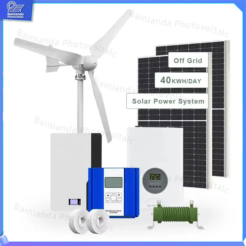 3KW Solar Wind Turbine Generat - Renewable Energy Grid ulasan dan harga