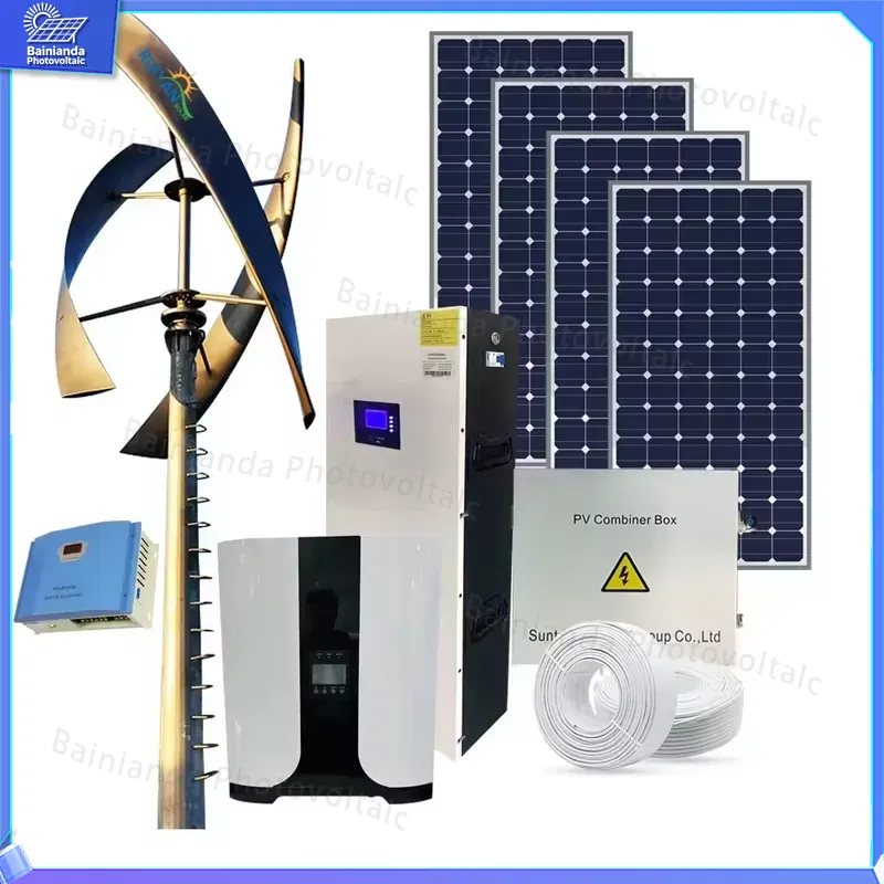 3KW Solar Wind Turbine Generat - Renewable Energy Grid ulasan dan harga