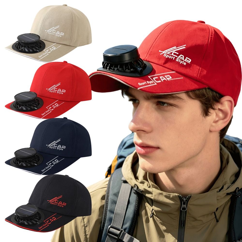 New Breathable Solar Fan Hat S - Renewable Energy Fan ulasan dan harga