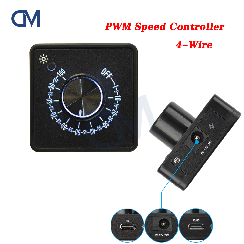 4Pin PWM Fan Governor Speed Co - Pwm Charge Controller ulasan dan harga