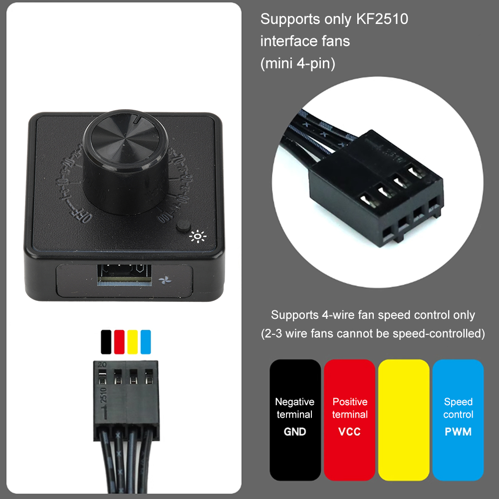 4Pin PWM Fan Governor Speed Co - Pwm Charge Controller ulasan dan harga