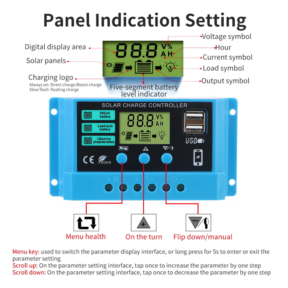 Solar Controller 30A Solar Cha - Pwm Charge Controller ulasan dan harga
