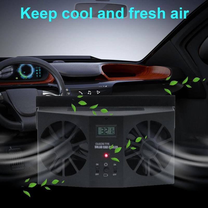 USB Solar Rechargeable Car Exh - Renewable Energy Fan ulasan dan harga