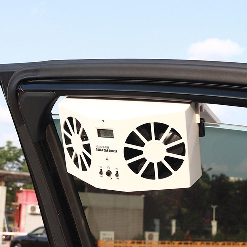 USB Solar Rechargeable Car Exh - Renewable Energy Fan ulasan dan harga