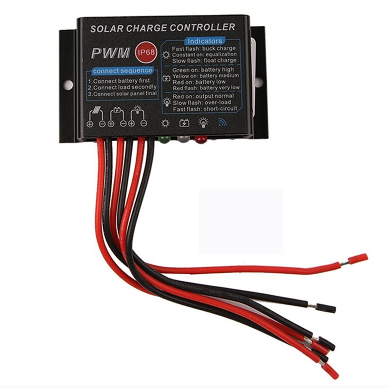 T24C 2X 10A 12V IP67 Waterproo - Pwm Charge Controller ulasan dan harga