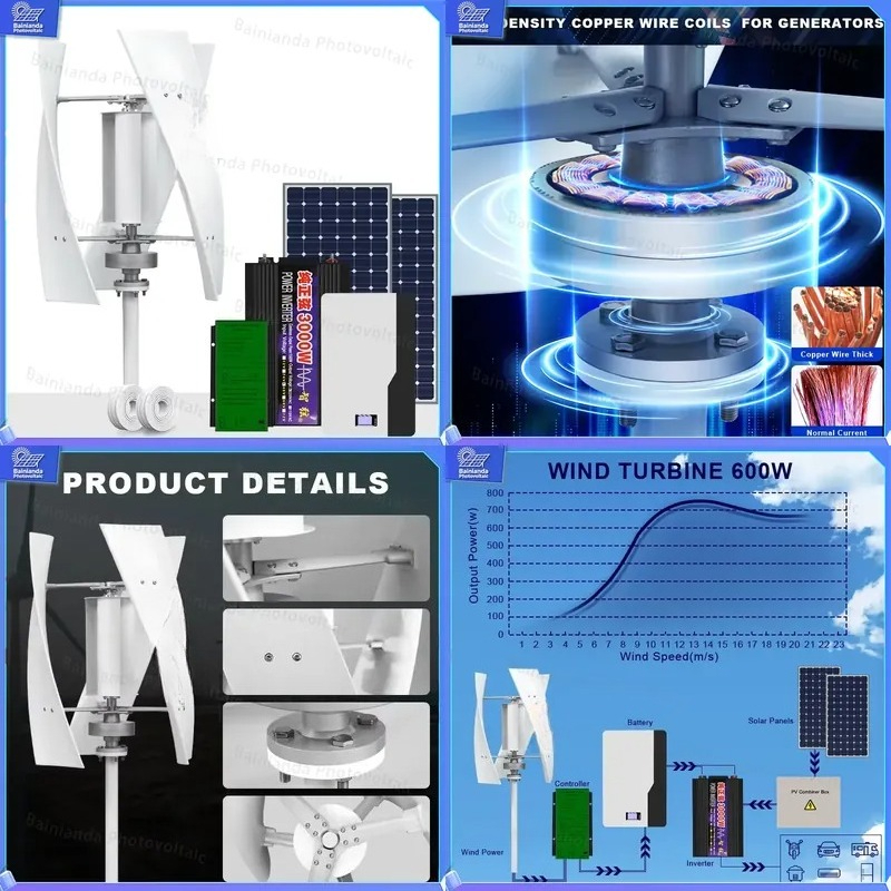 Vertical Wind Turbine Generato - Renewable Energy Grid ulasan dan harga